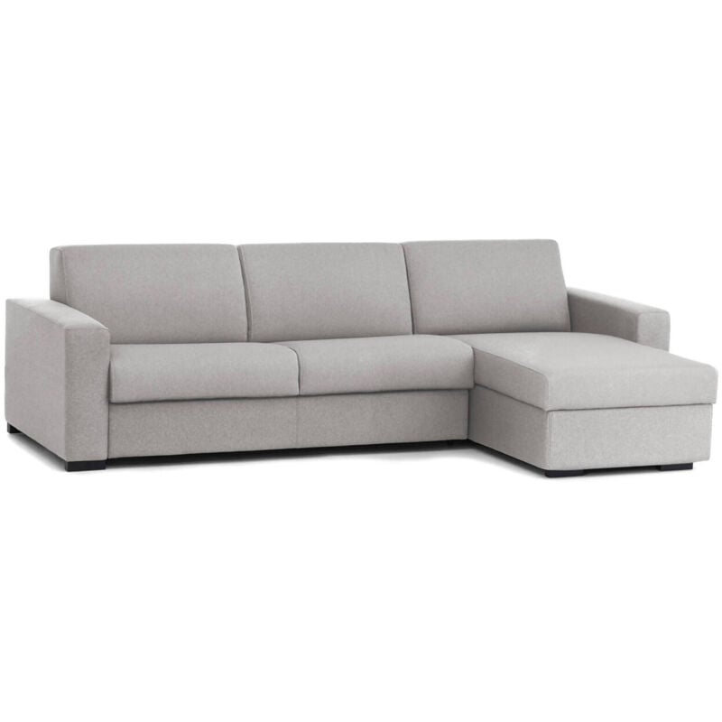 foto del prodotto talamo italia divano letto con penisola aika, sof con penisola contenitore reversibile, braccioli standard, 100 made in italy, cm 280x95h90,