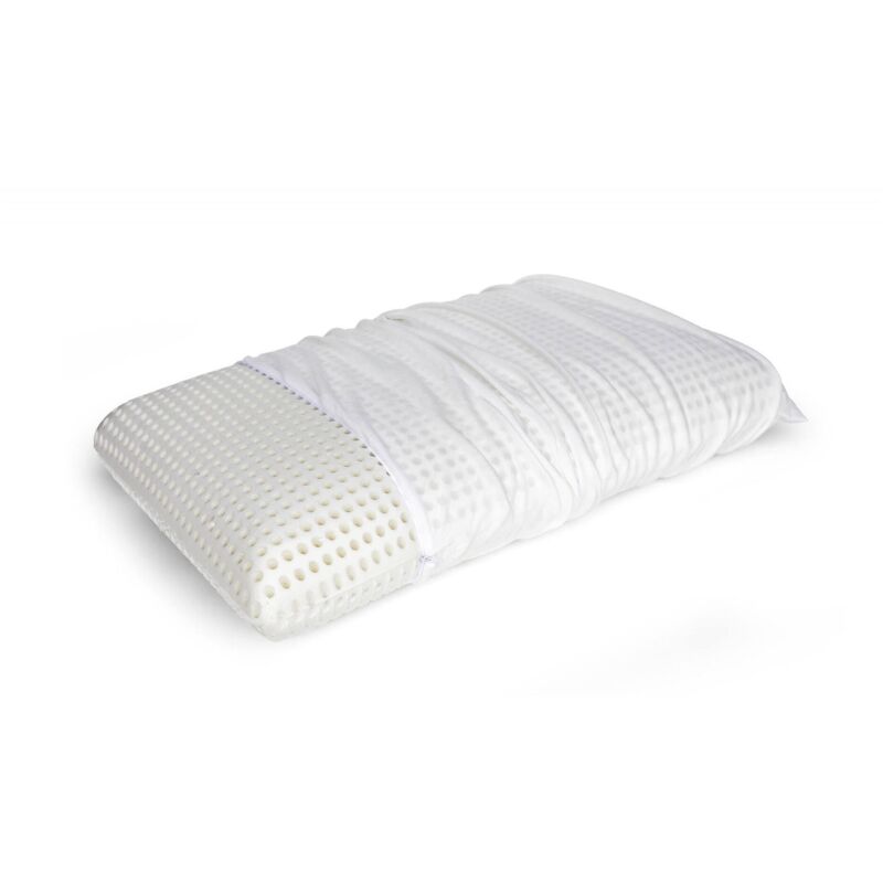 foto del prodotto talamo italia guanciale basilico, cuscino per letto, poggiatesta imbottito, cuscinetto per camera da letto, made in italy, 70x40 h16 cm, bianco