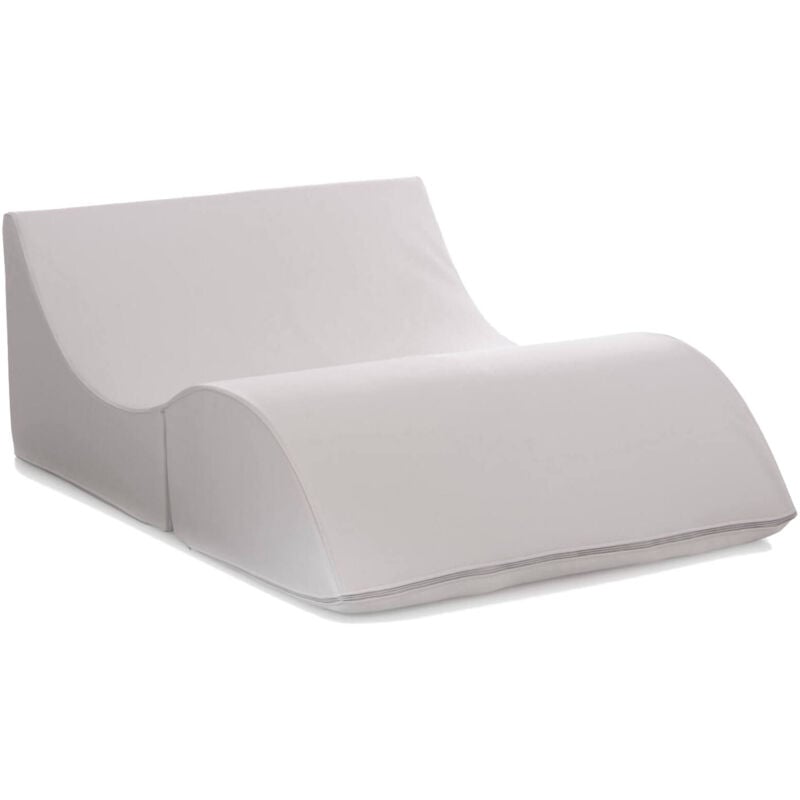 foto del prodotto talamo italia letto pieghevole amorina, pouf trasformabile in letto matrimoniale, chaise longue in ecopelle, 100 made in italy, 100x200h70 cm,