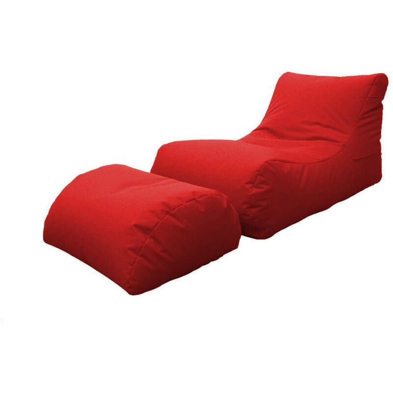 foto del prodotto talamo italia pouf alton, poltrona multiuso, poltroncina sacco, pouf poggiapiedi, made in italy, 120x80 h60 cm, rosso