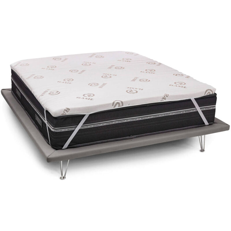 foto del prodotto talamo italia topper singolo luisella, topper rinnova materasso sfoderabile in memory foam e fibre di rame, 100 made in italy, anti acaro e