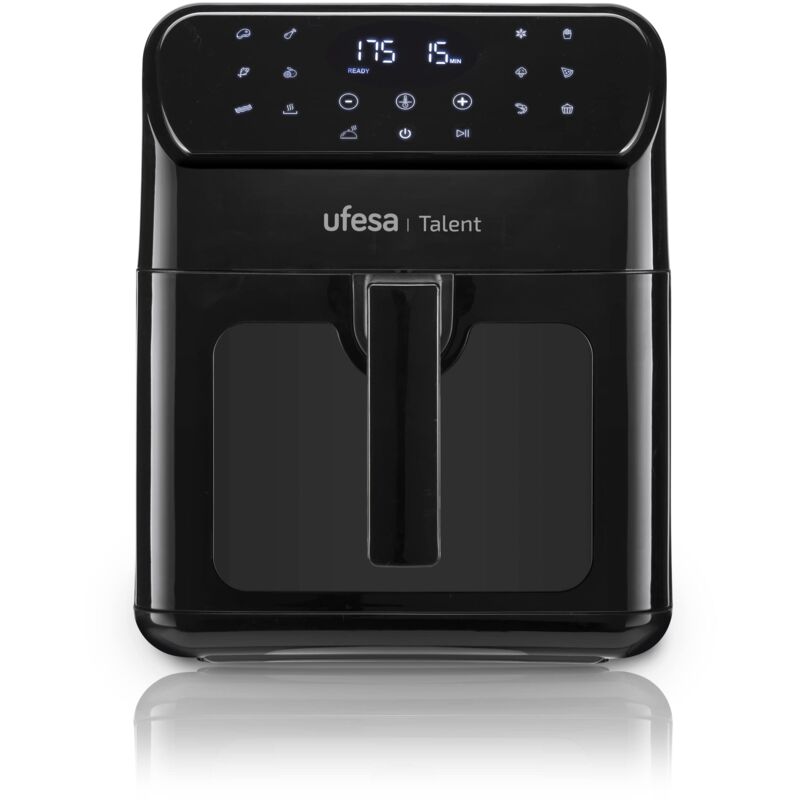 immagine 0 del prodotto talent friggitrice ad aria senza olio, airfryer da 6,5l, 13 programmi, 1500 w, timer, temperatura 200 c, luce interna, senza bpa ufesa