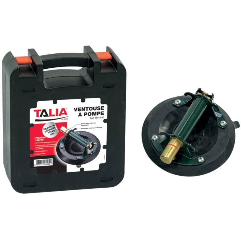 foto del prodotto taliaplast ventosa singola con pompa 404280 acciaio d20cm capacit 130kg