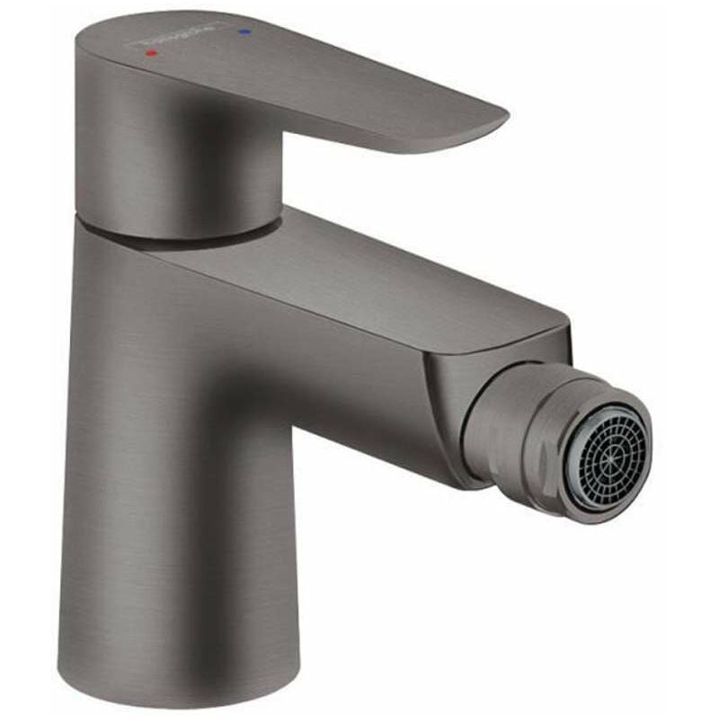 foto del prodotto talis e miscelatore per bidet, con sistema di scarico, cromo nero spazzolato 71720340 hansgrohe