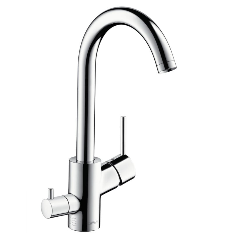 foto del prodotto talis m52 miscelatore cucina monocomando 270, valvola d arresto, 1 getto, cromo, 14875000 hansgrohe