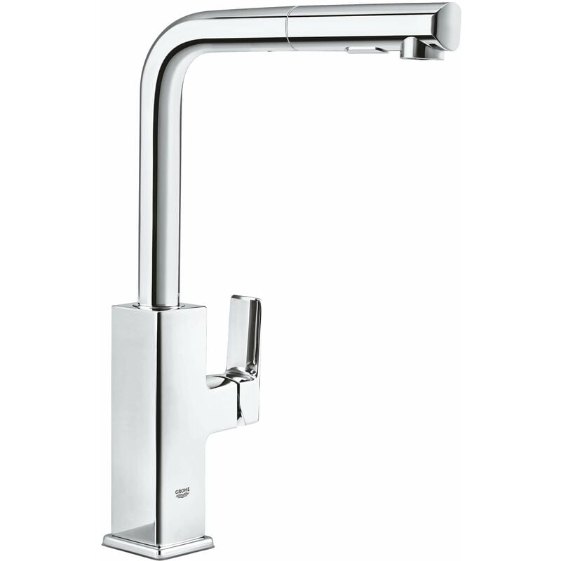 foto del prodotto tallin miscelatore monocomando per lavello, cromo, con doccetta estraibile a 2 getti, bocca girevole, installazione veloce, 30420000 grohe