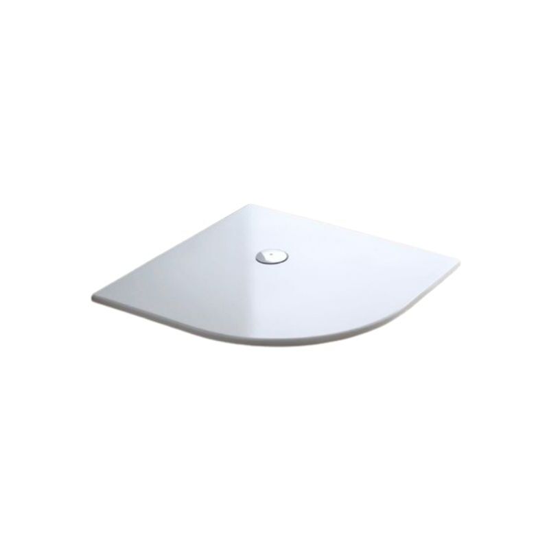 foto del prodotto tamanaco piatto doccia 100x100 h.3 angolare in acrilico bianco lucido di