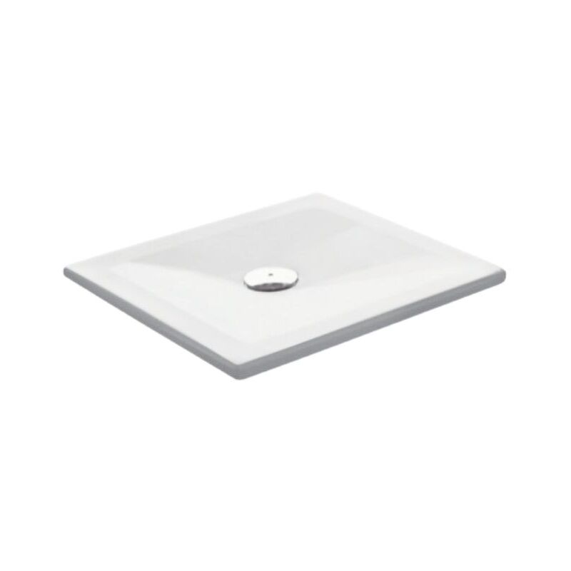 foto del prodotto tamanaco piatto doccia 100x100 h.3 in acrilico bianco lucido di
