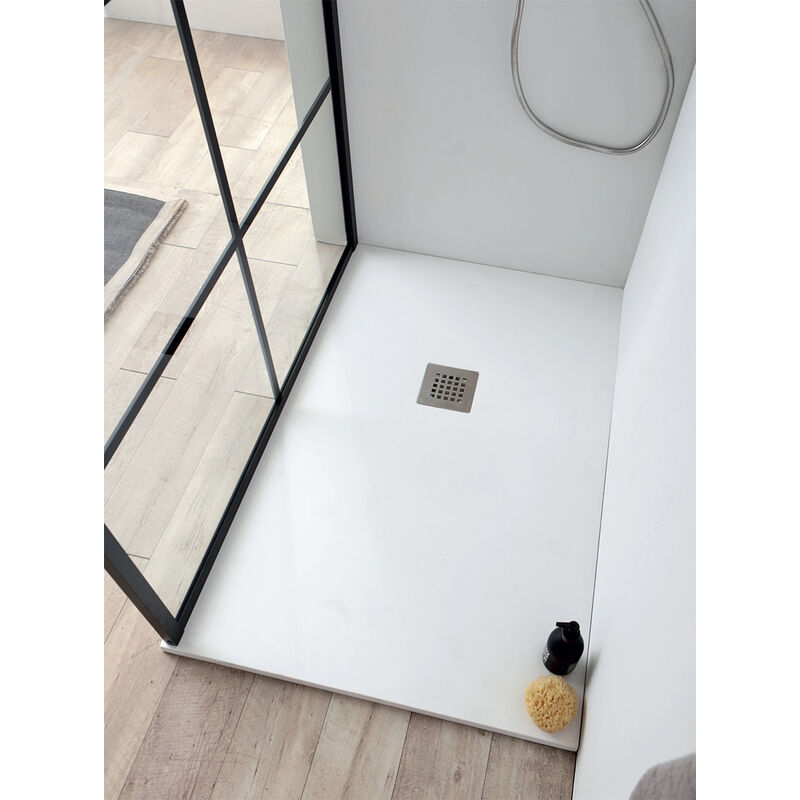 foto del prodotto tamanaco piatto doccia 70x160 h.2 8 in marmoresina bianco plan di