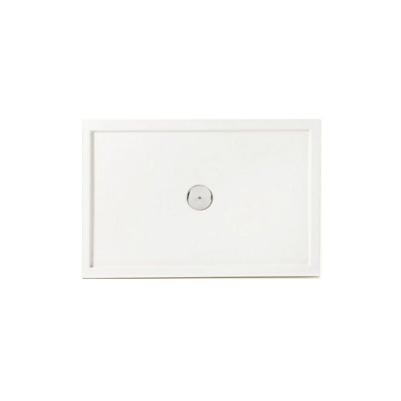 foto del prodotto tamanaco piatto doccia 80x120 h.5 in acrilico bianco lucido di