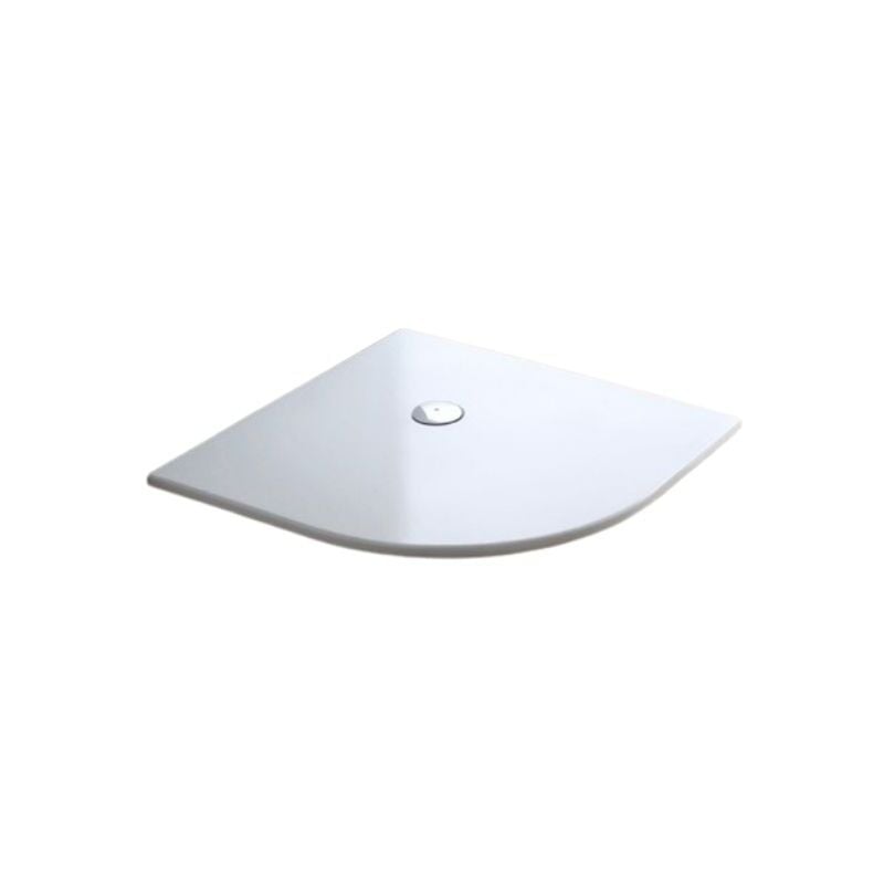 foto del prodotto tamanaco piatto doccia 80x80 h.3 angolare in acrilico bianco lucido di