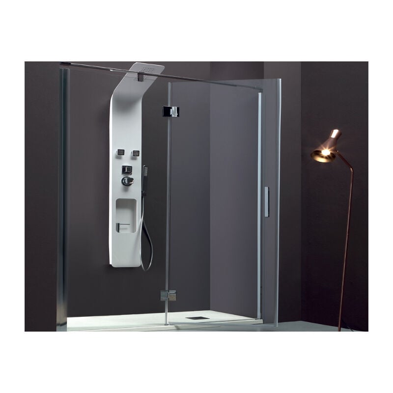 foto del prodotto tamanaco porta doccia battente per nicchia anticalcare tpb72n cm 130 di