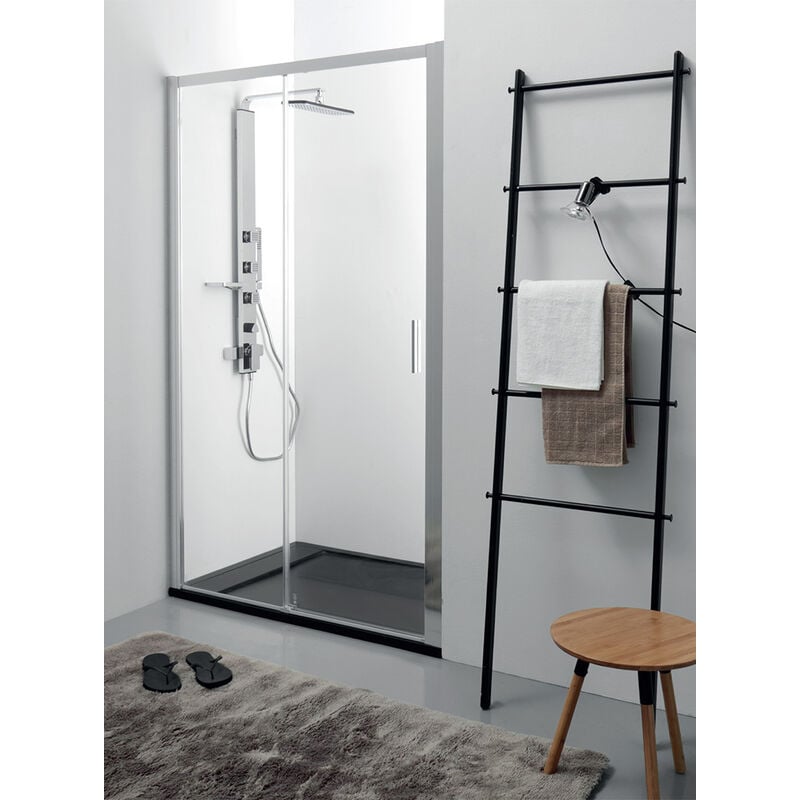 foto del prodotto tamanaco porta doccia quick in cristallo 6 mm trasparente cm. 120 con