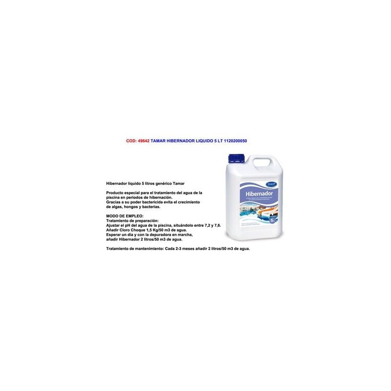 foto del prodotto tamar liquido ibernatore 5 litri