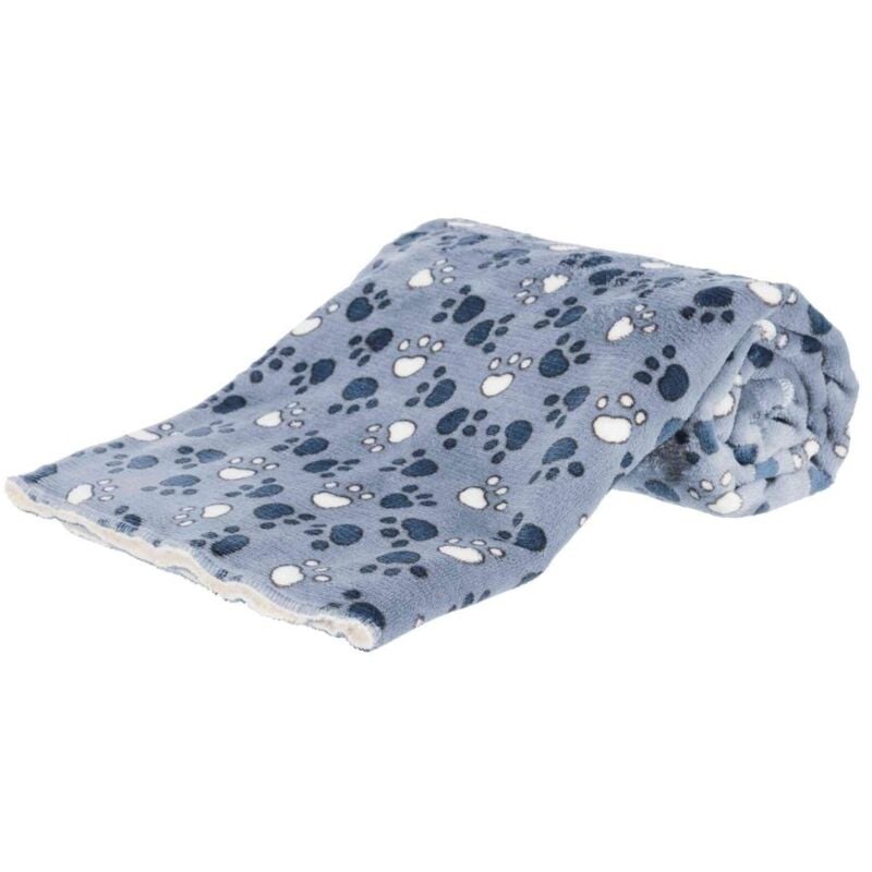 foto del prodotto tammy coperta blu beige per cani e gatti 100 70cm