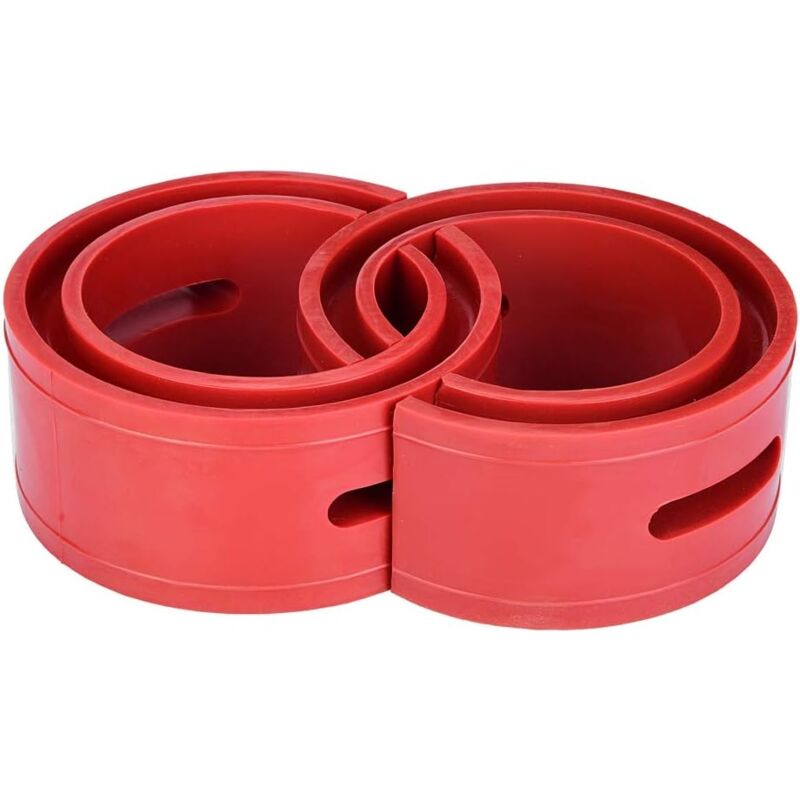 foto del prodotto tampone a molla per ammortizzatore universale per auto, 2 pezzi, rosso, per paraurti auto, tipo a e 