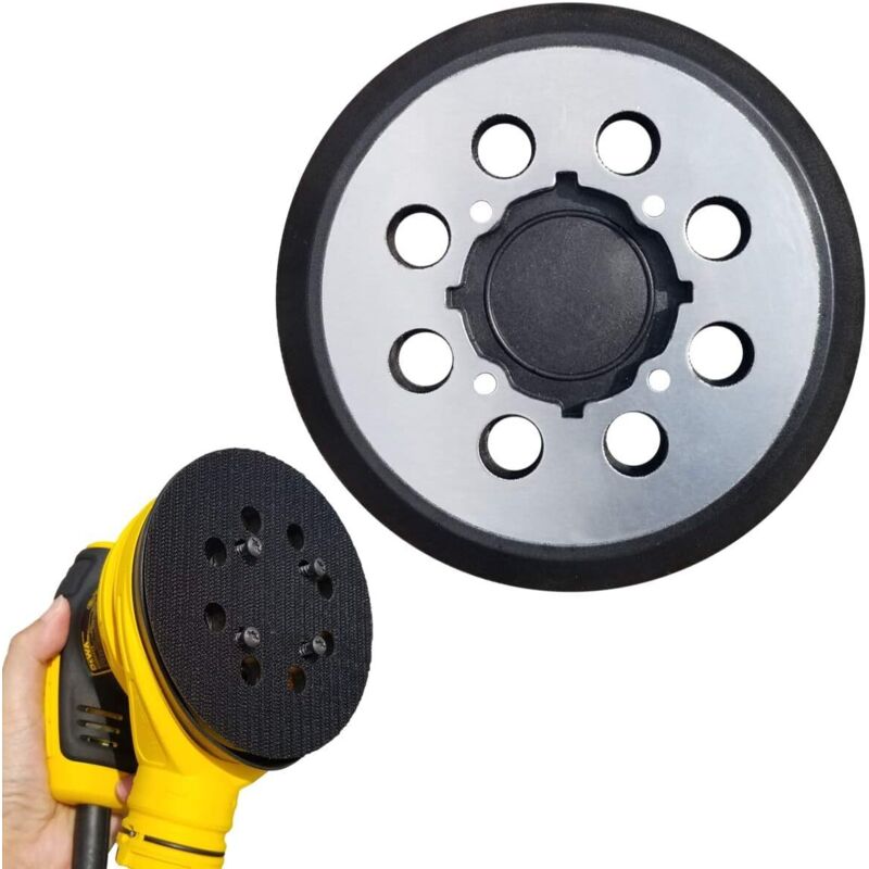 foto del prodotto tampone abrasivo di ricambio lablanc da 5 con gancio e anello per levigatrice dewalt dcw210n dwe6423 da 5
