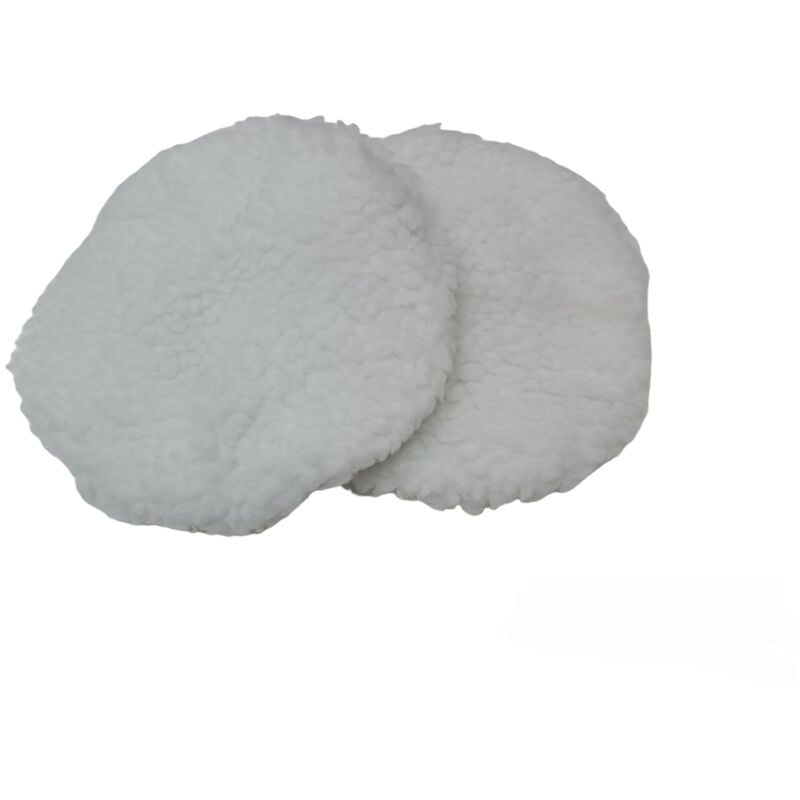 foto del prodotto tampone cuffia in lana sintetica per lucidatrice 2 pezzi 125mm valex