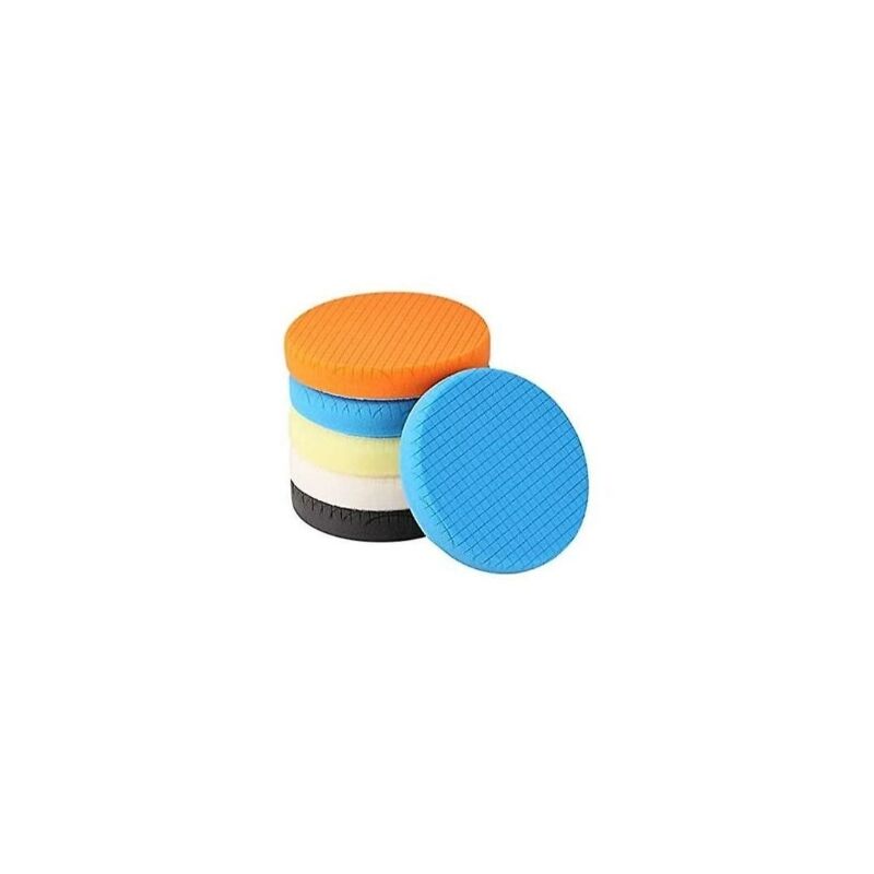 immagine 0 del prodotto tampone lucidante, 5 pezzi 150 mm 6 pollici kit di lucidatura con spugna lucidante per lucidatrice per auto per lucidatrice a doppia azione ro da