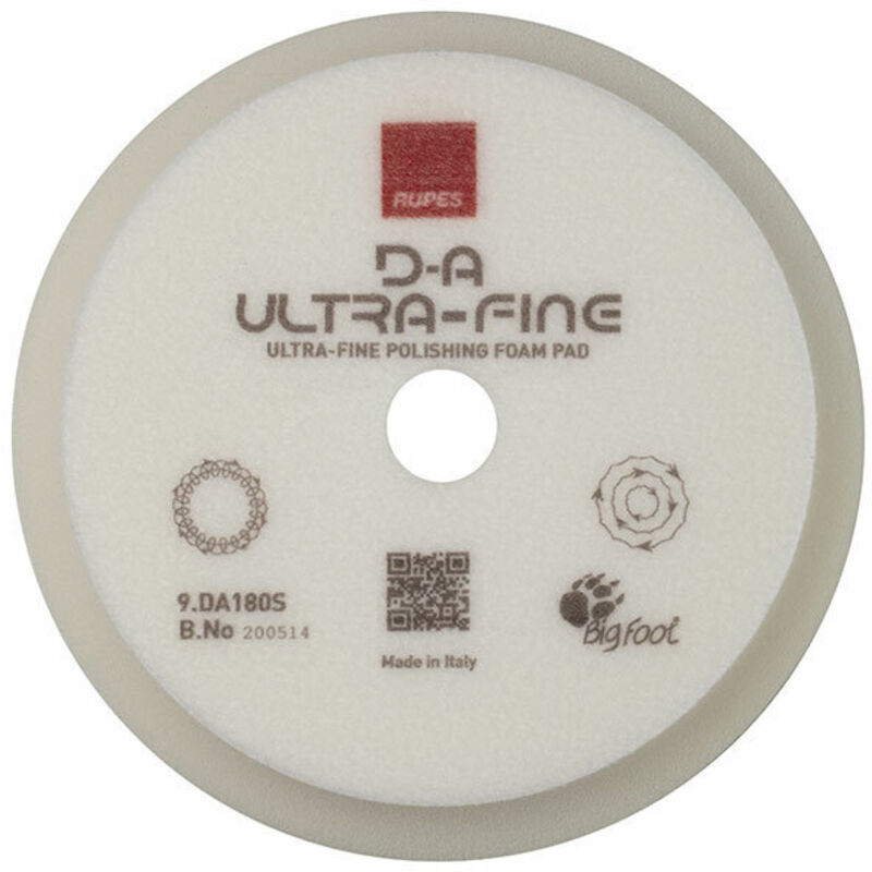 foto del prodotto tampone per lucidatura carrozzeria auto bianco da ultrafine d150 180mm rupes
