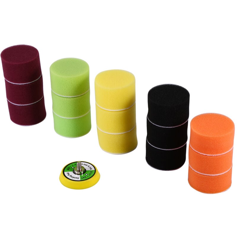 foto del prodotto tampone per lucidatura piatto, spugna rotonda lucida resistente all abrasione per filettatura lucidatrice m6x1 eosnow