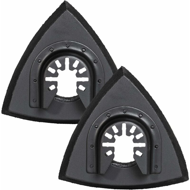 foto del prodotto tamponi abrasivi triangolari da 80 mm tamponi abrasivi multi utensile oscillanti per levigatura del legno, 2 pezzi sollbry