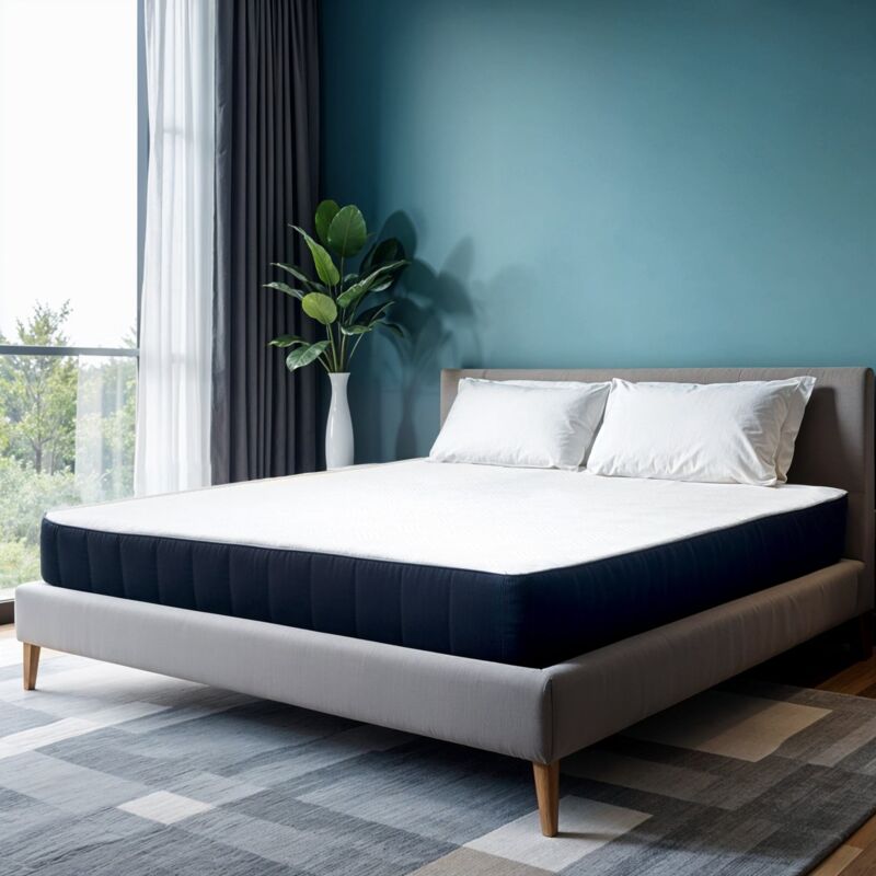 foto del prodotto tanhk materasso in memory foam, 160x190, 22cm, da morbido a medio rigido, spessore rinforzato, rivestimento 100 cotone, prodotto in italia