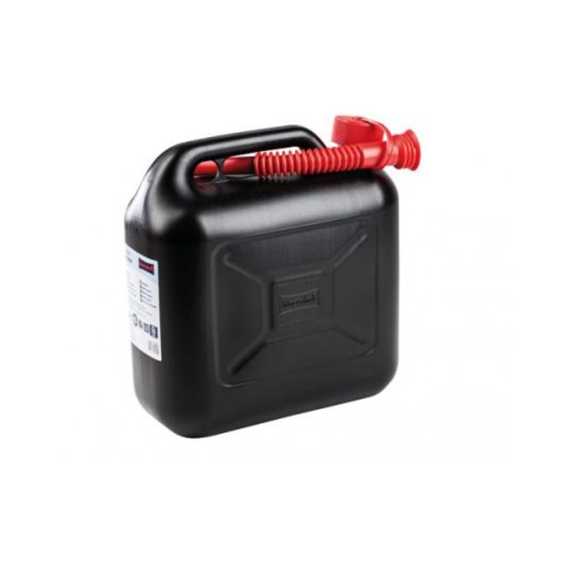 foto del prodotto tanica benzina con prolunga capacita 10 lt colore nero in plastica