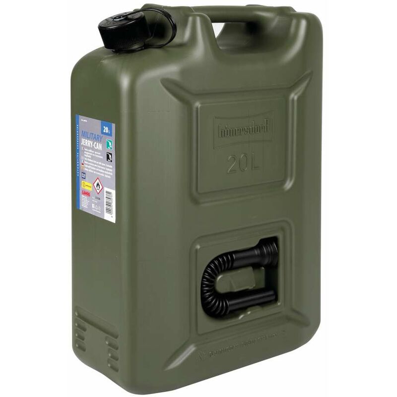 foto del prodotto tanica carburante in polietilene, modello militare 20 l