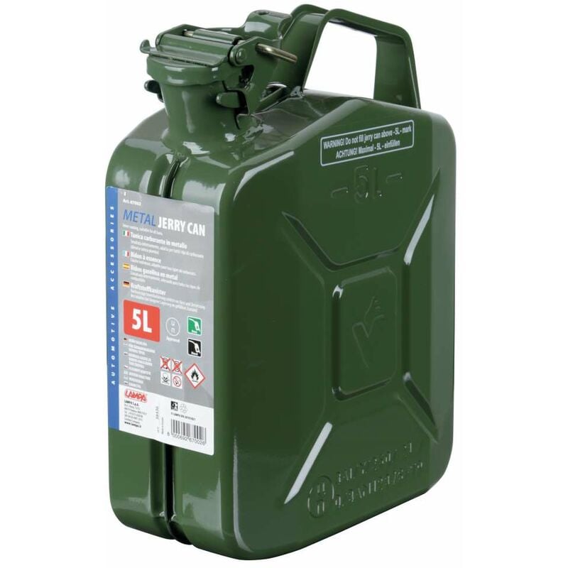 foto del prodotto tanica carburante tipo militare in metallo - 5 l