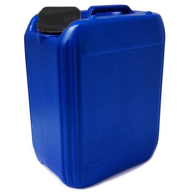 foto del prodotto tanica in plastica riciclata per trasporto liquidi e acidi con tappo a vite 10 lt trasparente