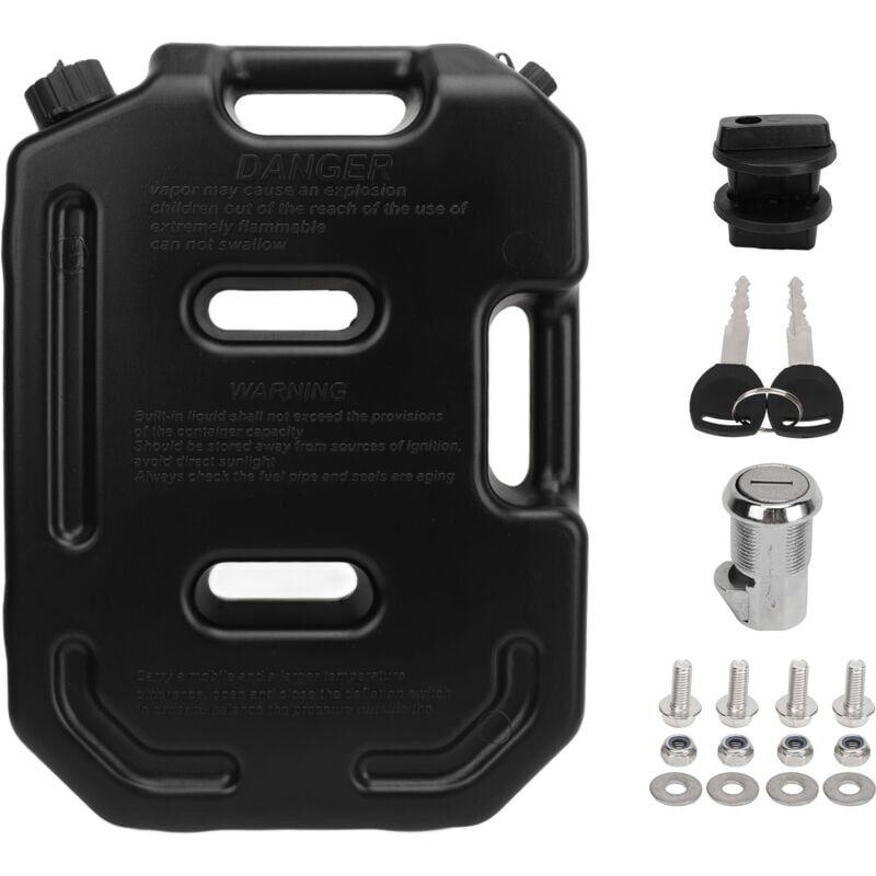 foto del prodotto tanica per benzina nera da 10 litri per moto atv utv