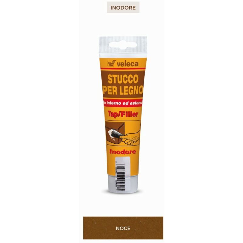 foto del prodotto tap filler stucco legno inodore ml 150 noce veleca veleca