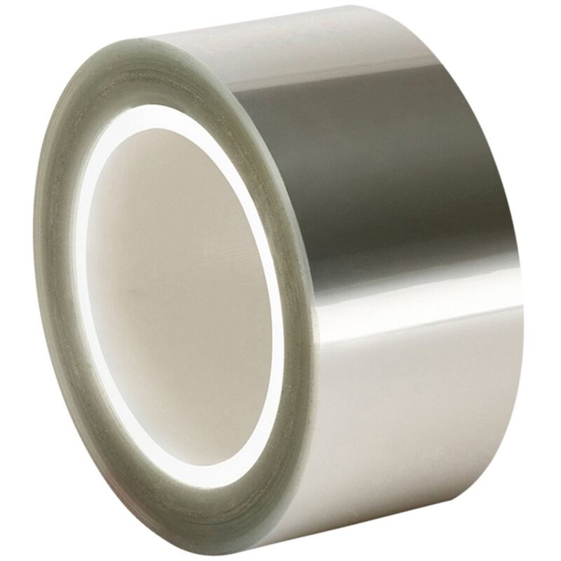 foto del prodotto tapecase 502 fl acrilico pet trasparente di 12 cm x 54,9 m 3 m 502 fl ultra clean laminazione nastro adesivo, 4 mil thick, 54,9 m. lunghezza, 12 cm