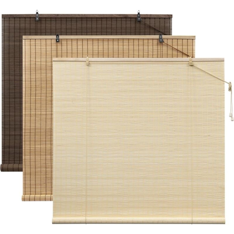 foto del prodotto tapparella in listelli di bamboo naturale 70x220 cm woltu