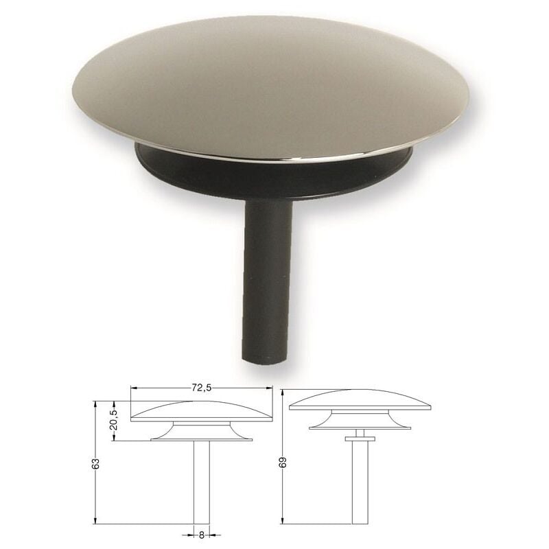 foto del prodotto tapparello per vasca tappaguasti in ottone cromato 411200ocvas giuseppe tirinnanzi 