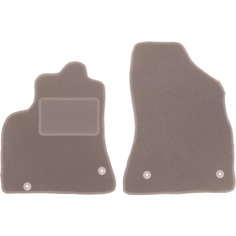 foto del prodotto tappetini anteriori beige per citroen berlingo ii 5 posti 2008 2018 