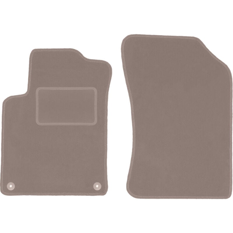 foto del prodotto tappetini anteriori beige per citroen c3 ii hatchback 2009 2016 