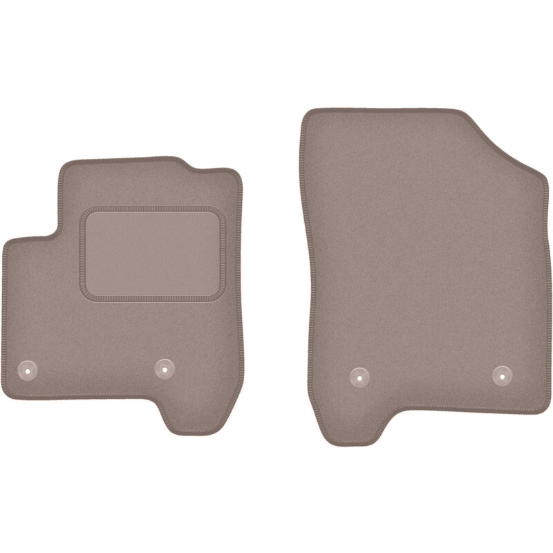 foto del prodotto tappetini anteriori beige per citroen c3 picasso minvan 2008 2017 