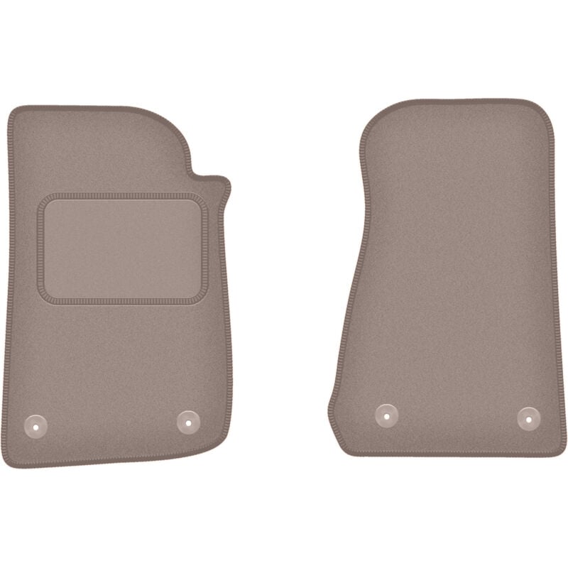 foto del prodotto tappetini anteriori beige per jeep wrangler iv rubicon off road 2017 