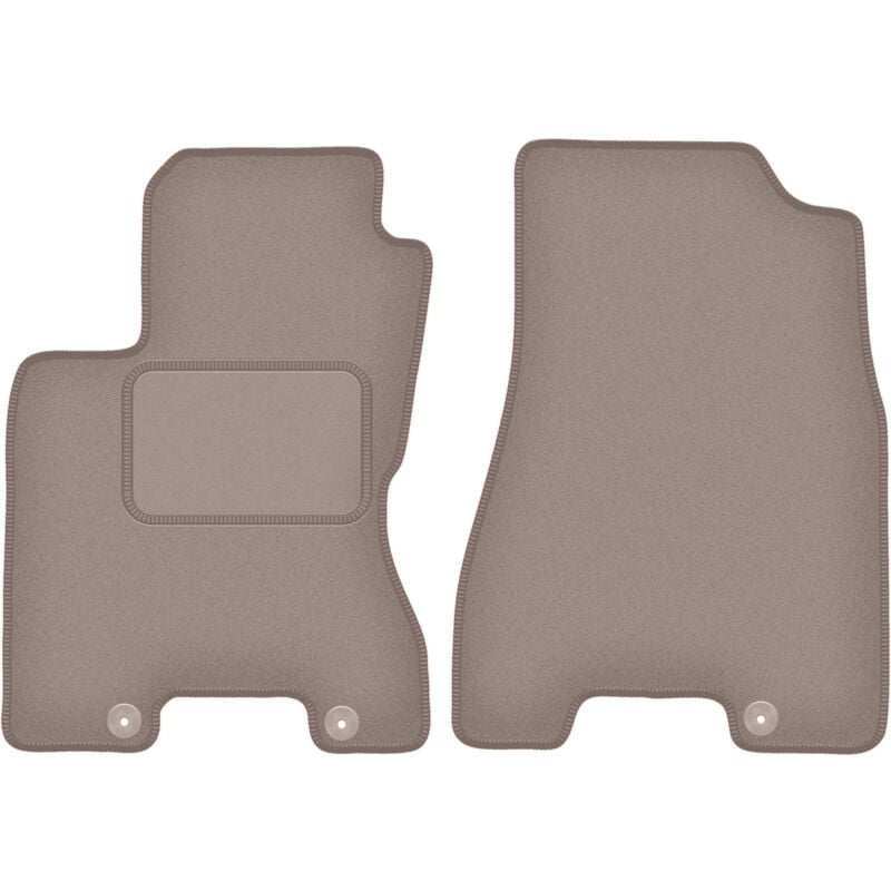 foto del prodotto tappetini anteriori beige per nissan x trail ii t31 suv 2007 2014 