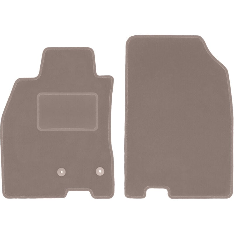 foto del prodotto tappetini anteriori beige per renault megane iii hatchback, coup , grand tourer, station wagon 2008 2015 