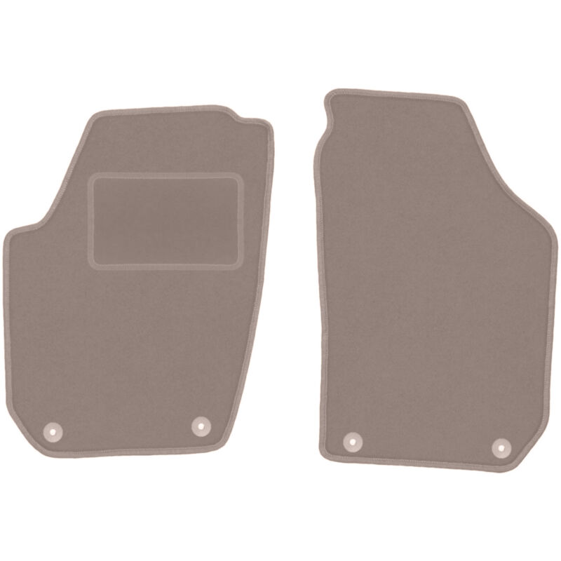 foto del prodotto tappetini anteriori beige per skoda fabia ii hatchback, station wagon 2007 2014 