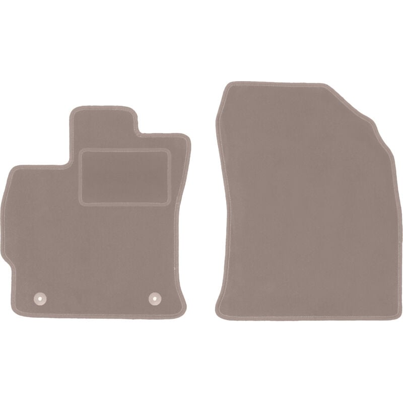foto del prodotto tappetini anteriori beige per toyota prius iii plus hatchback 2011 2015 