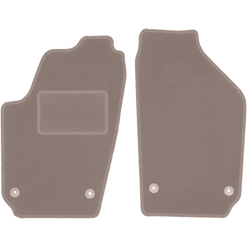 foto del prodotto tappetini anteriori beige per volkswagen polo iv 9n hatchback 2001 2009 