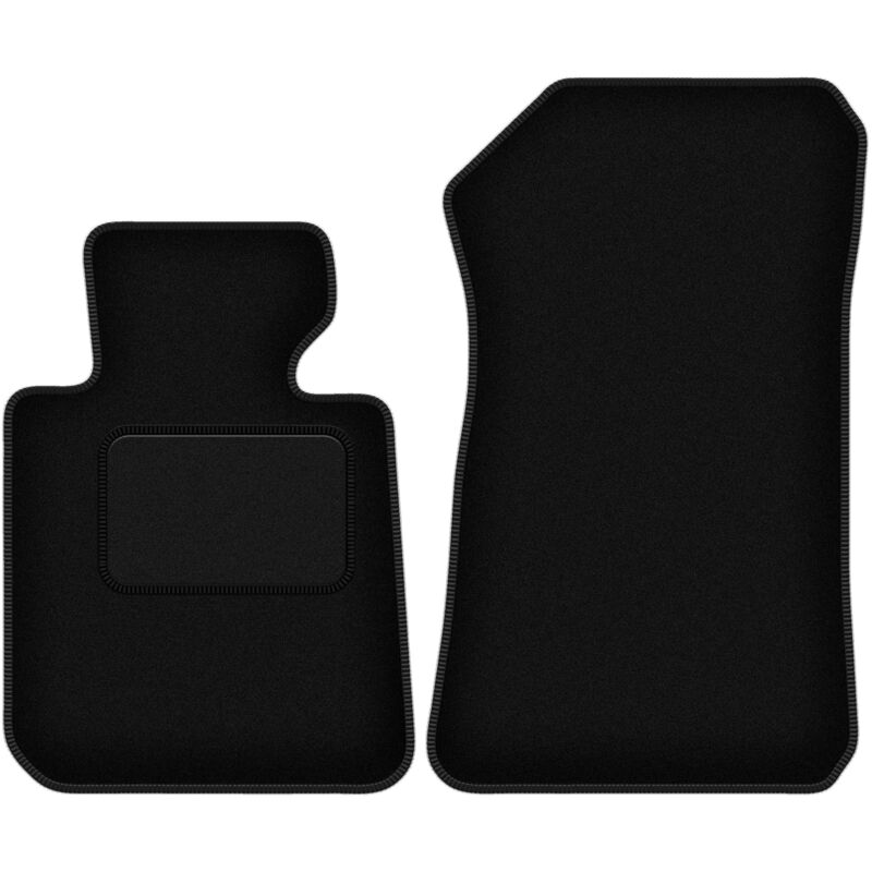 foto del prodotto tappetini anteriori neri per bmw 1 e81 hatchback 2004 2011 