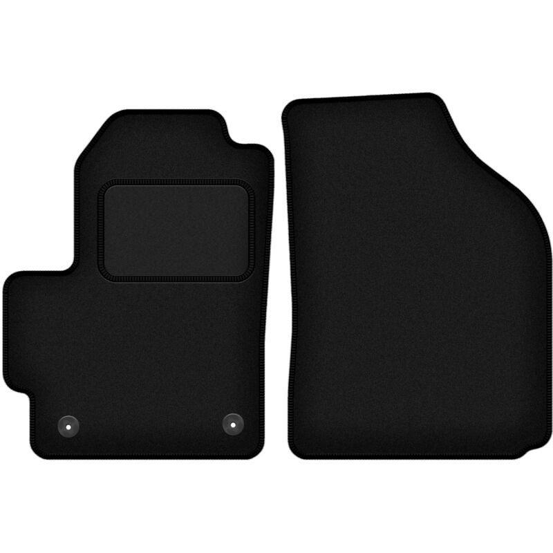 foto del prodotto tappetini anteriori neri per chevrolet spark ii m200 hatchback 2005 2009 