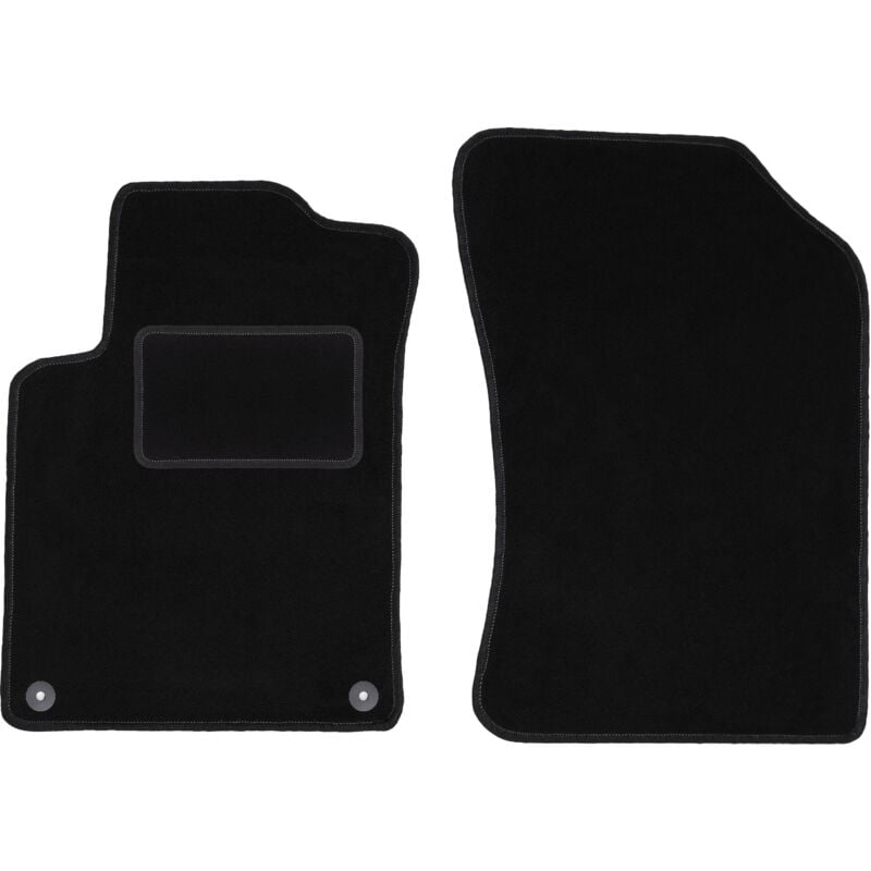foto del prodotto tappetini anteriori neri per citroen c3 ii hatchback 2009 2016 