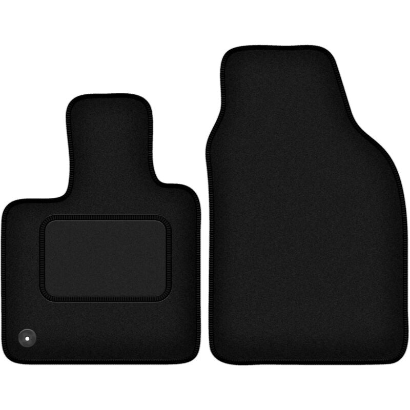 foto del prodotto tappetini anteriori neri per fiat e 500 500 electric hatchback 2020 