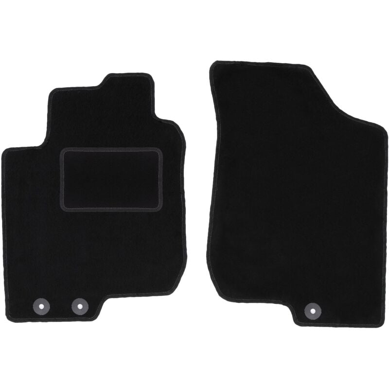 foto del prodotto tappetini anteriori neri per kia cee d i hatchback, sw, station wagon, coup 2006 2012 